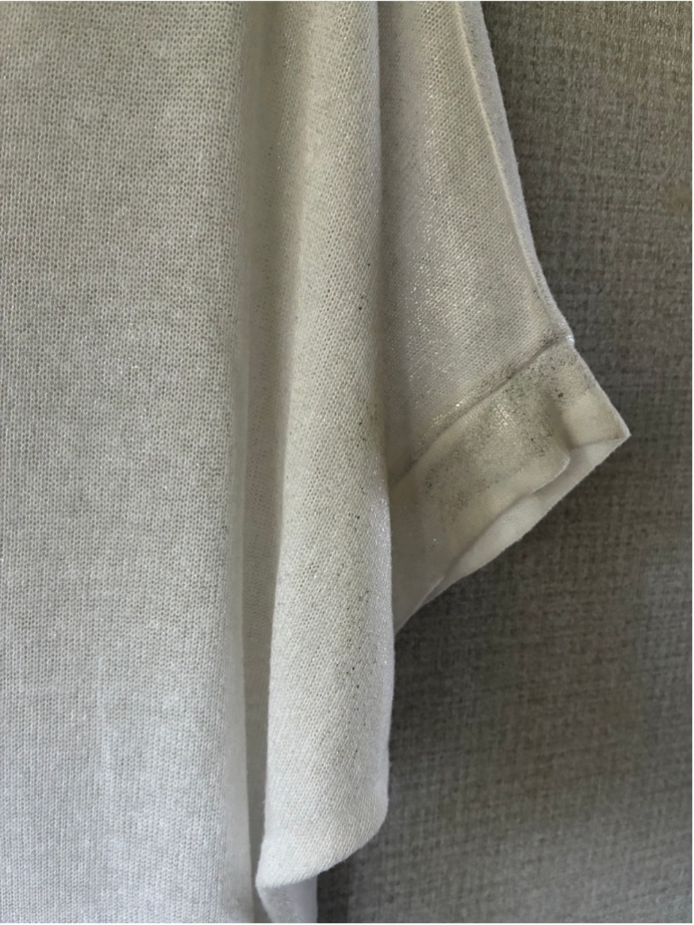 Angela Mara White Short Sleeve Tee Large - Picture 5 of 5